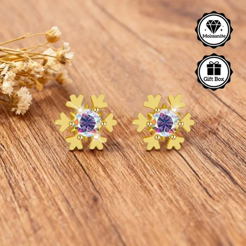 

Ювелирные изделия LAMVOICE для женщин/серьги-гвоздики с муассанитом 0,6 карата, гипоаллергенные серьги, рождественский подарок, ювелирные изделия высокого качества