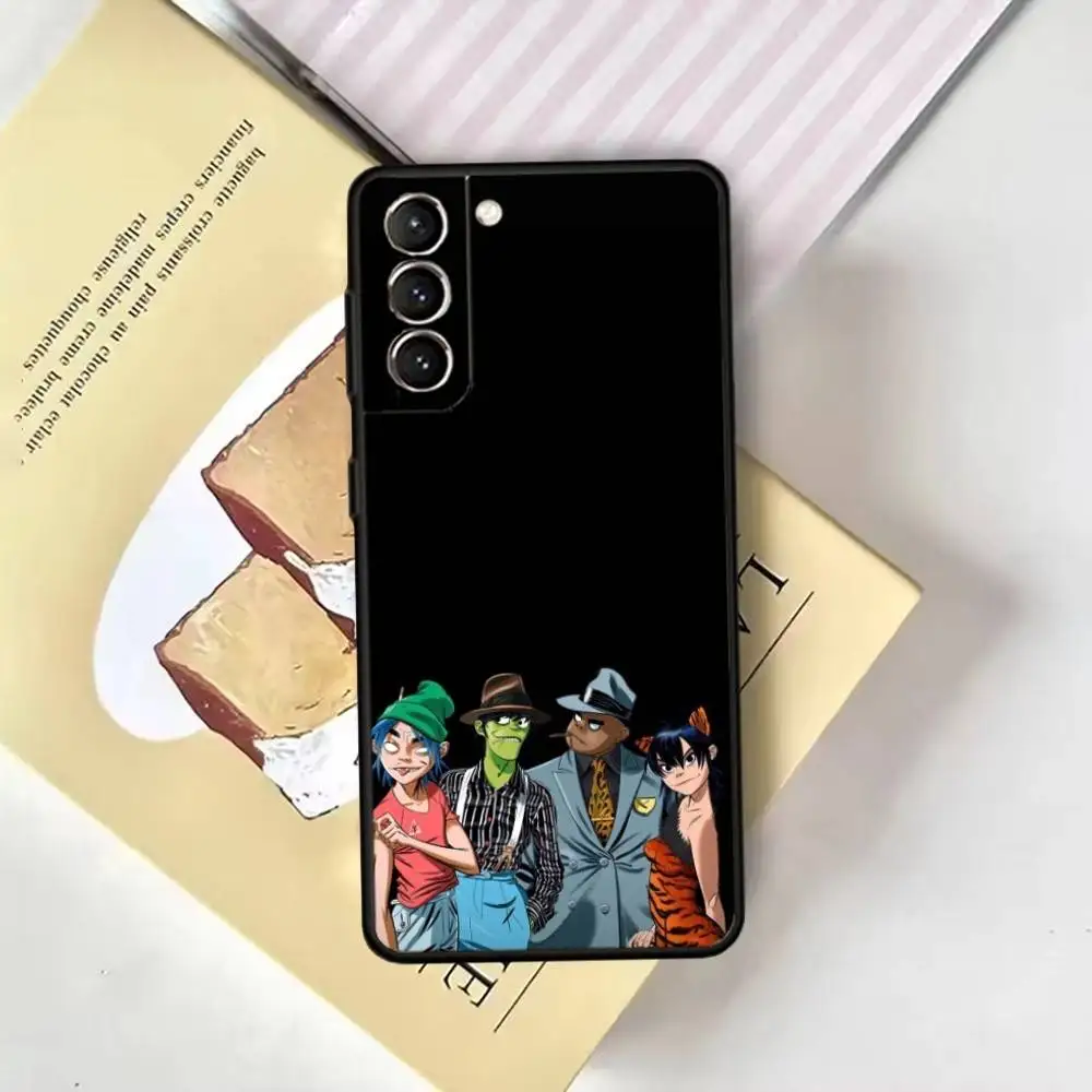 G-Gorillaz Rock Band Cartoon Telefoon Case Voor Samsung GalaxyA13,21s,22,31,32,52,53,71,72,73, zachte Zwarte Cover