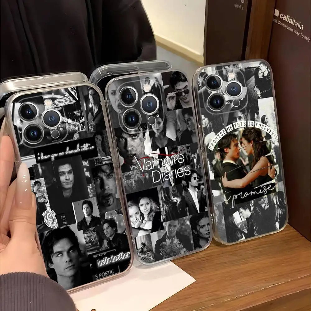 Дневники вампира Damon Salvatore, силиконовый мягкий чехол для телефона для iphone 17, 16, 15, 14, 13, 12, 11 Pro MAX Plus X, чехол