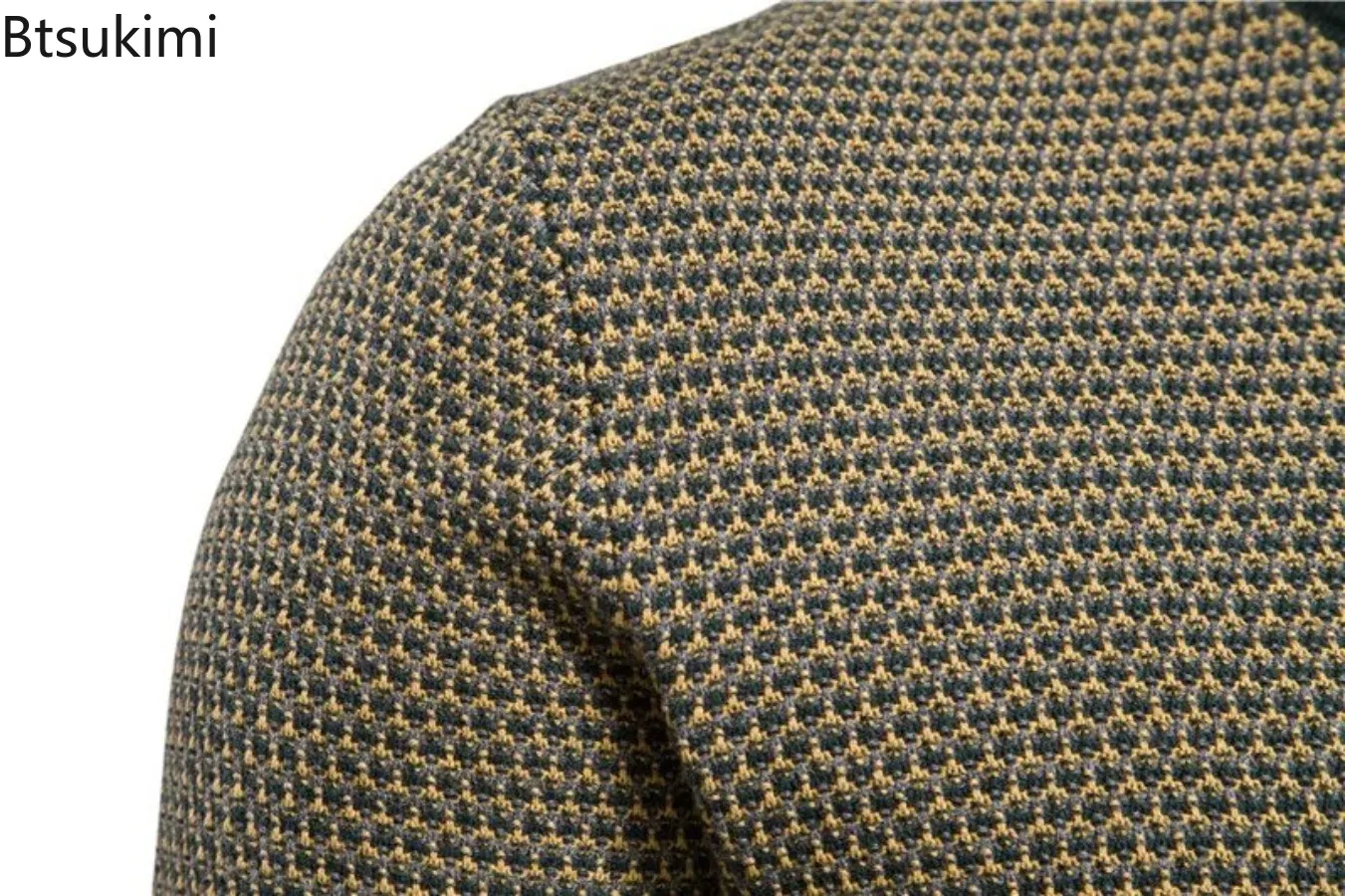 2025 Fashion Spliced Knitted Sweaters for Men Casual Warm O-neck High Quality Pullovers Autumn Winter Fashion Knitwear Tops Male