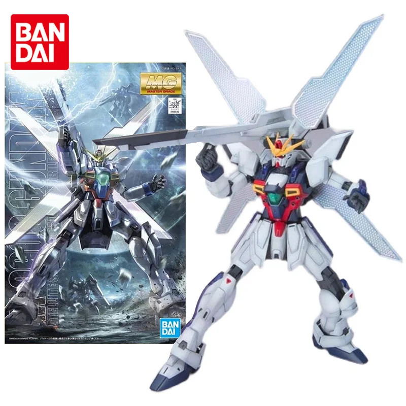 

Bandai Genuine Gundam Model Kit Anime Figure MG 1/100 GX-9900 Gundam X Collection Gunpla Anime Action Figure Toys for Children
