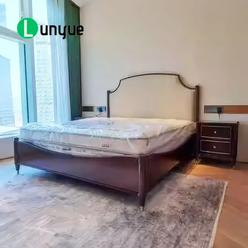 American Retro Custom Large Solid Wood Bed High Quality Wooden Frame Furniture for Living Room Bedroom Durable Home Decor