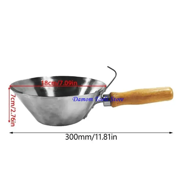 57BE All-Gupher Bucket Stain Ducket Ducket مع حوض مزج المقبض الخشبي