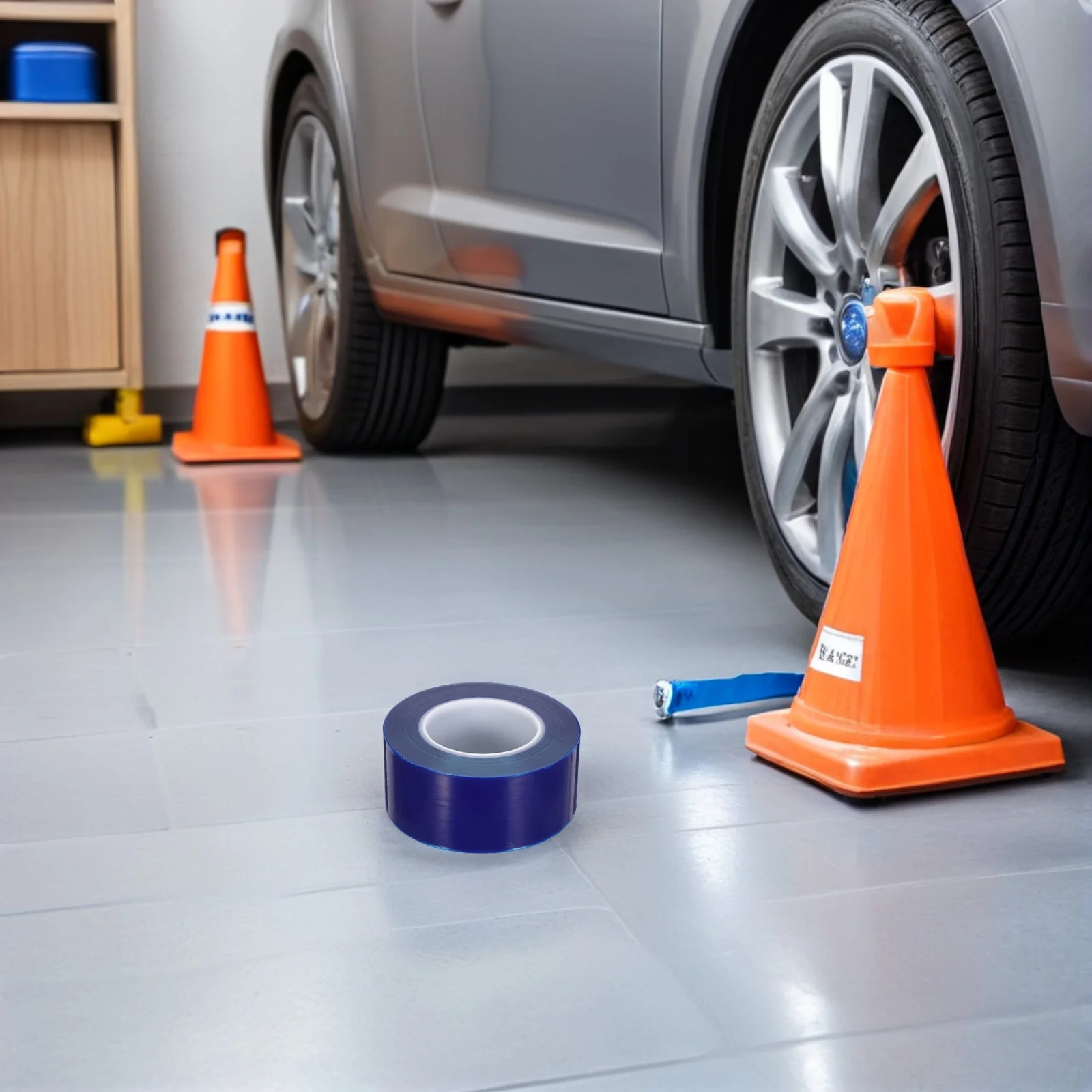 

1 Roll 2.36In X 656Ft Pe Rim Protection Film Tape For Car Tire Changing Rim Protector Strip Scratch Resistant Hub