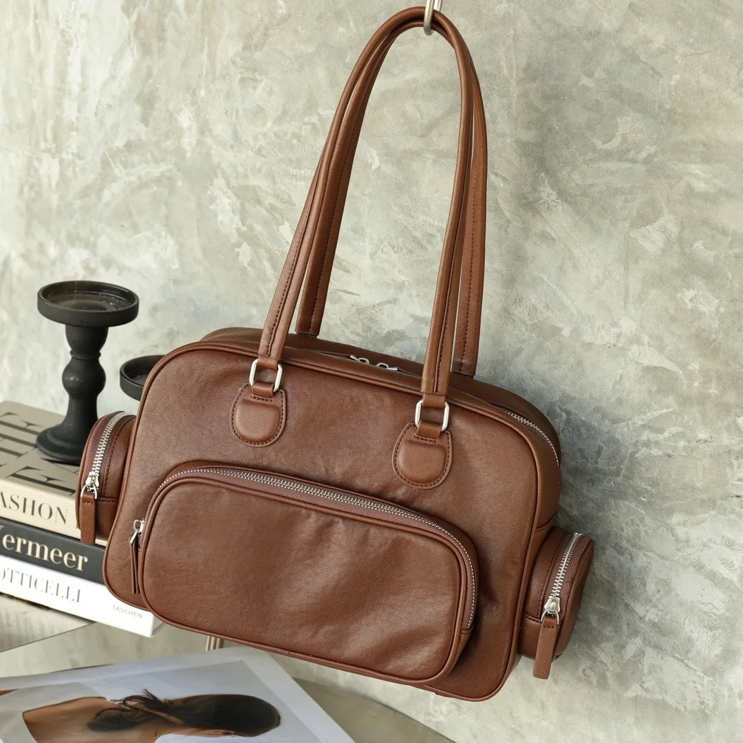 

Genuine Leather tote shoulder bag luxury designer bag