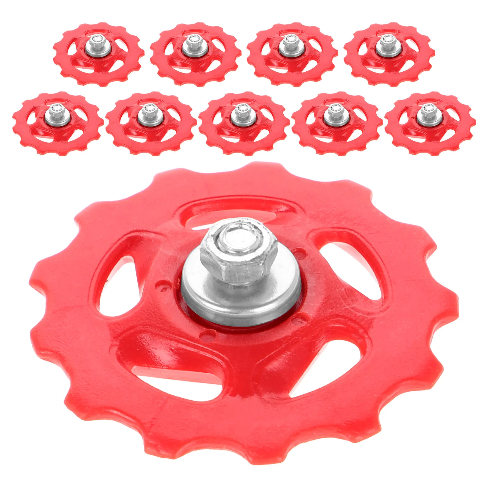 

10pcs Rear Pulley Wheels Durable Plastic Efficient Shifting Precision Guidance Wheel Part Mountain Rear Derailleur Pulley Road