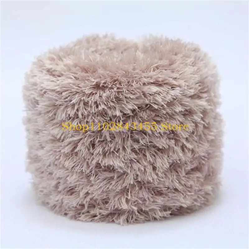 49MC Plush Yarn, Soft Plush Kniting Velet Yarn,DIY Crochet Yarn for Knitted Blankets Cloth Hat Home Decor Solid Color