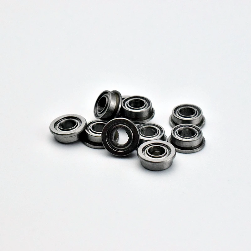 MF63ZZ 10pcs 3*6(7.2)*2.5(mm)  chrome steel Metal Sealed  Flange Bearings