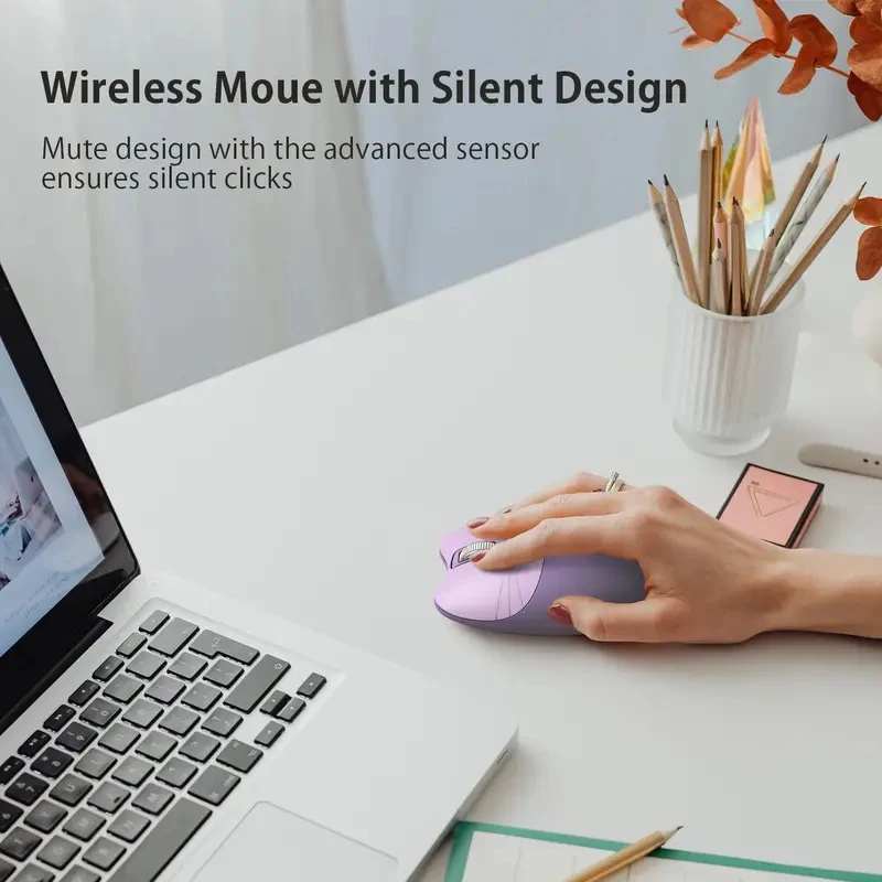 New Mofii Cute Cat 2.4G Wireless Mouse, USB Receiver Plug and Play, 3 Adjustable DPI, Compatible with Laptop,PC, Computer