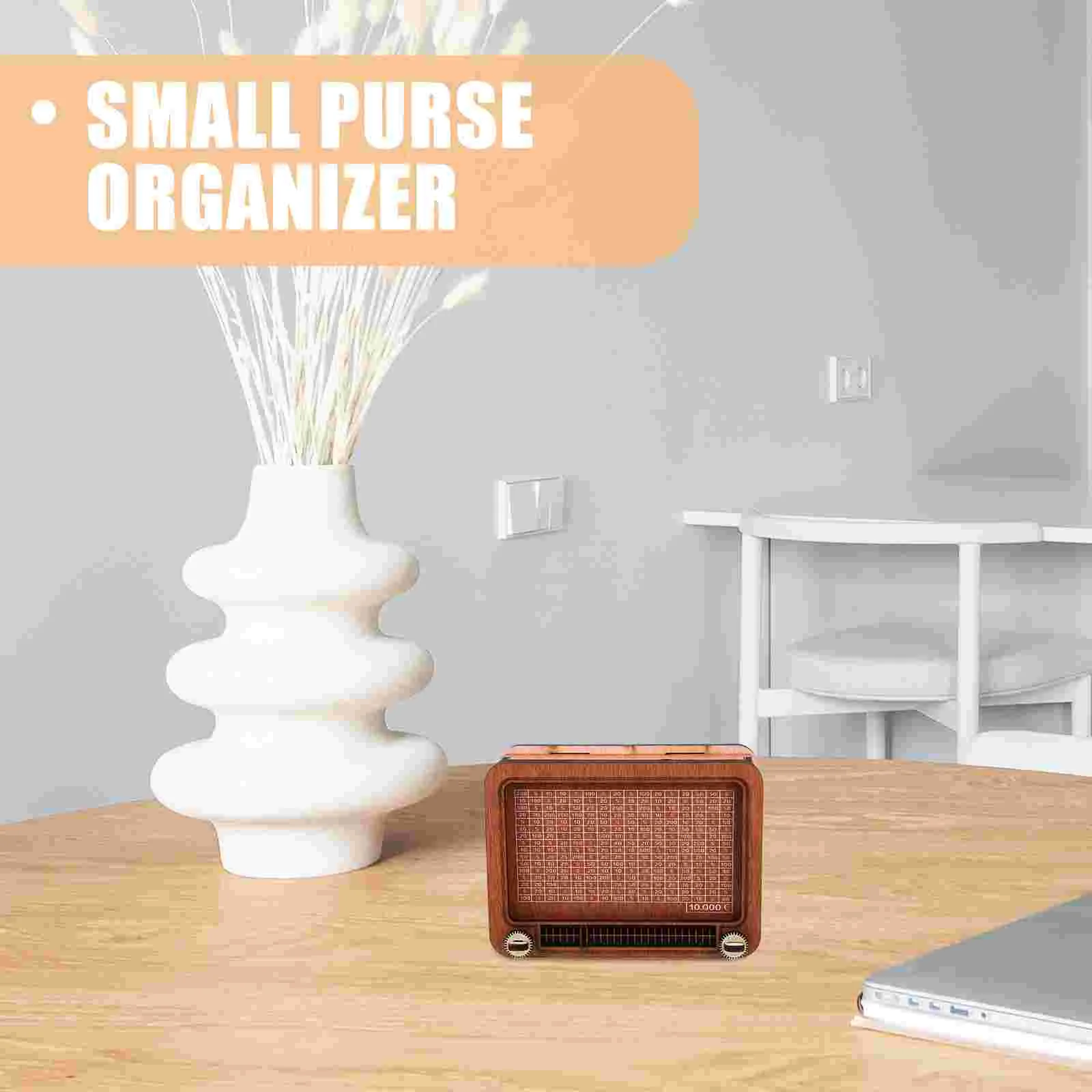 Wooden Money Box with Counter Piggy Bank Children's Gift Crafts (a Type of Radio) Saving Pot Creative Design Coin Holder