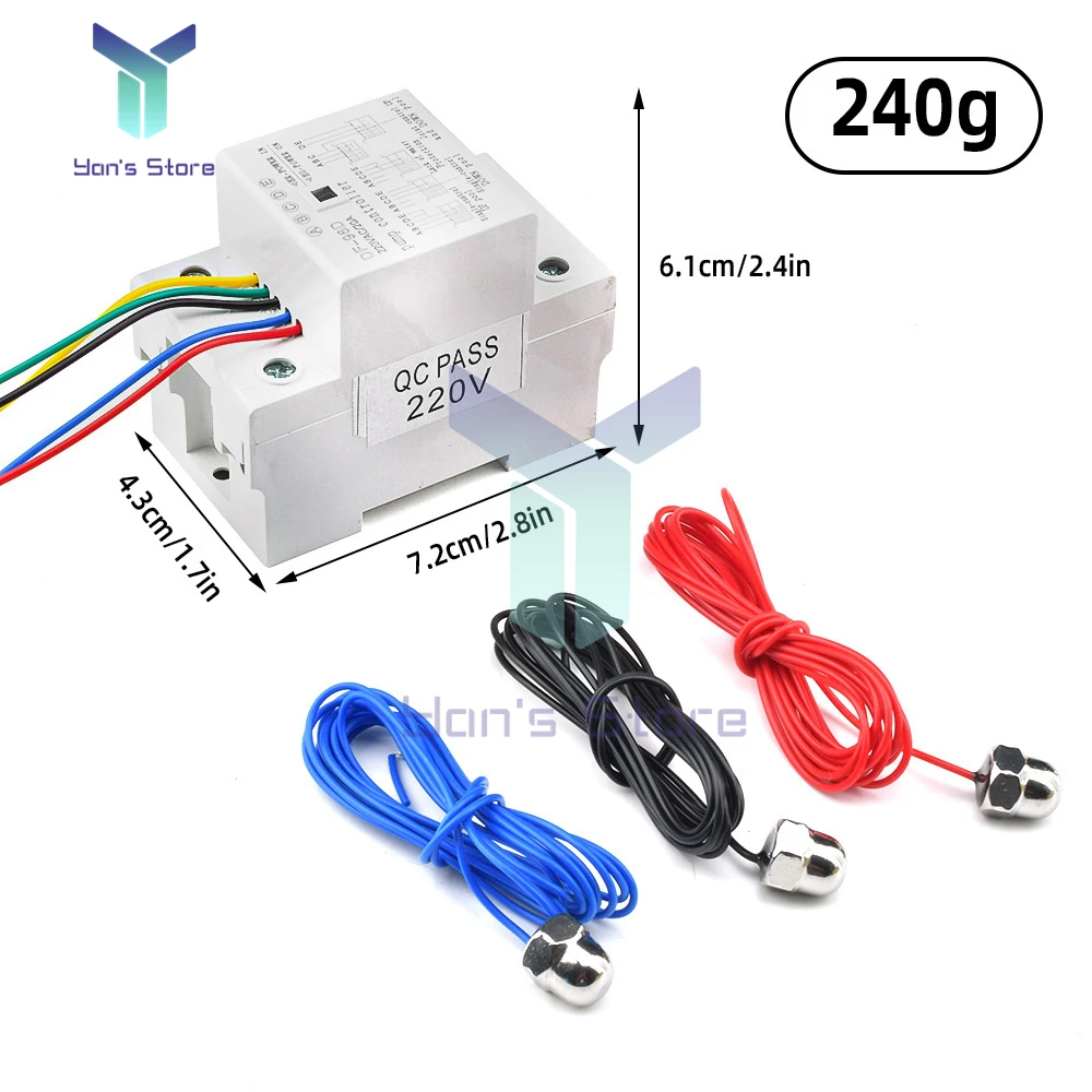 DF-96D DF-96DK Nước Cấp Bộ Điều Khiển Cảm Biến Tự Động Hoàn Toàn Tháp Nước Bể Bơi Mức Chất Lỏng Tiếp Sức Bơm Điều Khiển Với 2M Đầu Dò