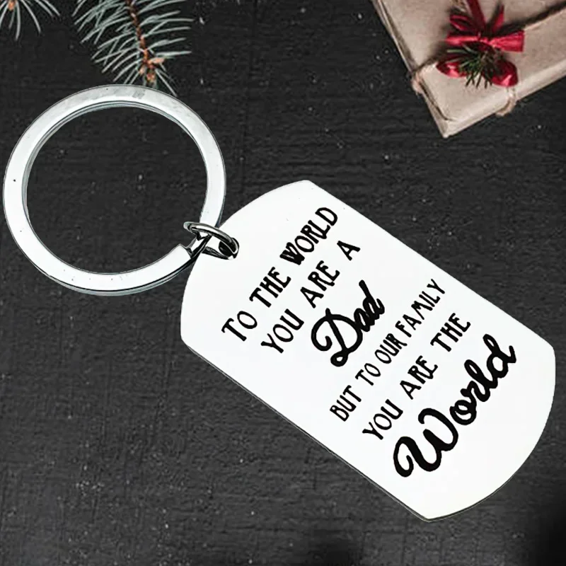 Cute Father's Day Keychain Pendant Dad Birthday Gifts Key Chain Keyring World's Best Farter Oops I MEAN FATHER