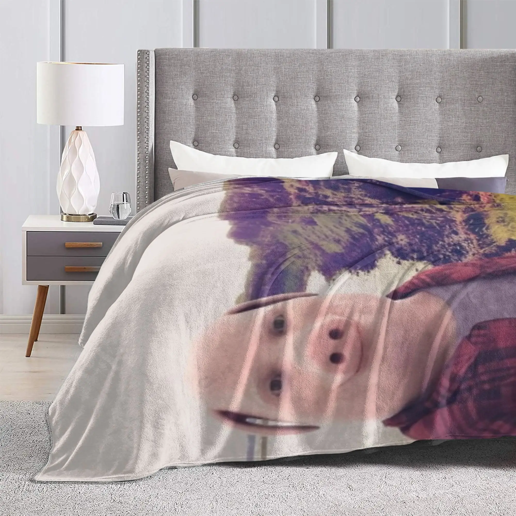 Shoutout John Pork Flannel Throw Blanket  Blanket for Bedding Car Ultra-Soft Plush Thin Quilt