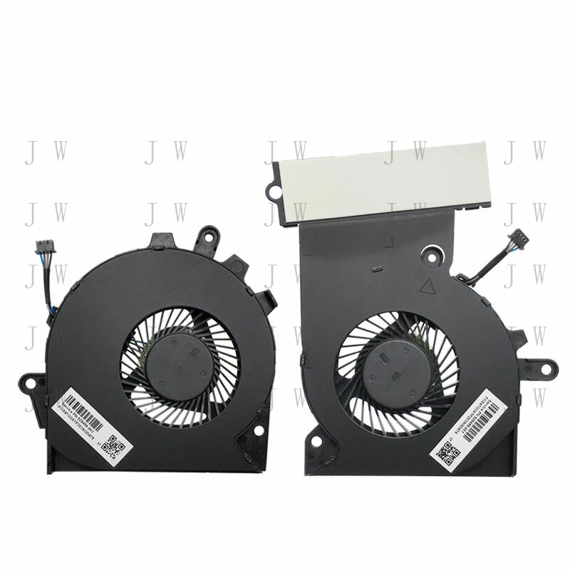 J    For HP Omen 3 Pro 15-CE TPN-Q194 CPU/ GPU Cooling Fan Set