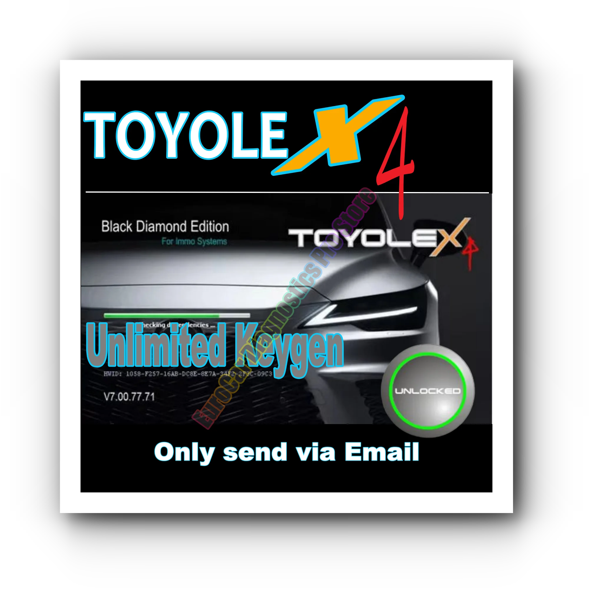 

2025 latest Toyolex4 Toyolex 4 with Unlimited Keygen for Denso for Lexus Mascheramento Car DTC Disable SoftwareTool dtc immo off