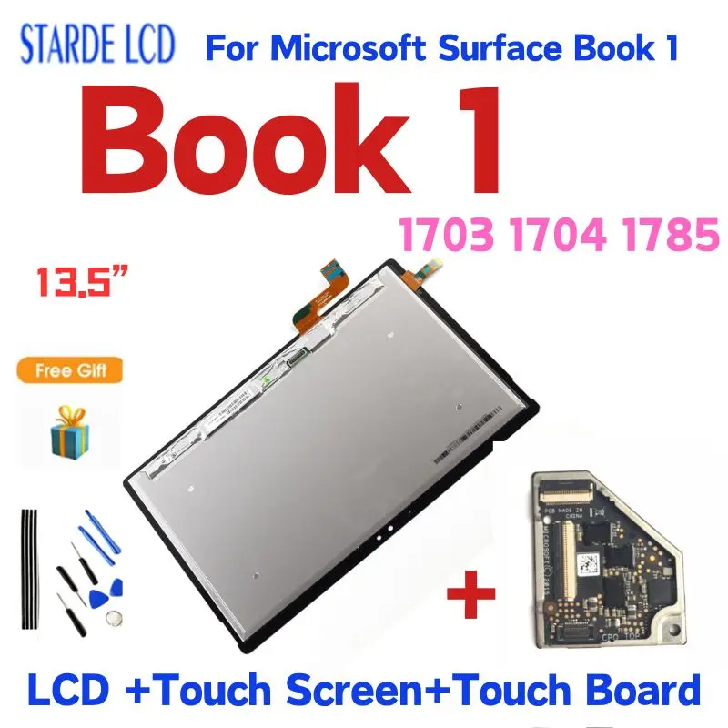 

13.5“Original For Microsoft Surface Book 1 1703 1704 LCD Display Touch Screen Digitizer Assembly For Surface Book1 1785 LCD Part