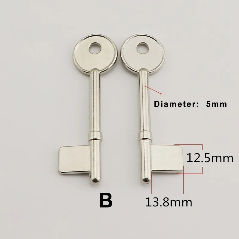 10 PCS/LOT Blank Key Flagpole Key Blank for Safes, Padlocks Key Blank