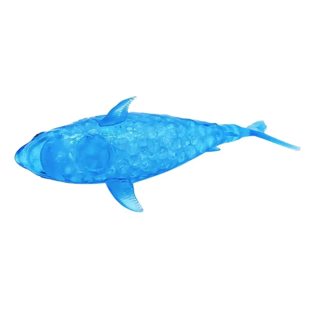 Squeeze Balls Filled  10ml Stress Relief Portable Squeezable Animal Squeeze Bead  Blue Decompression for Home