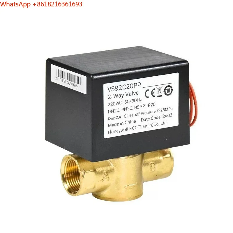 Limited Offer   Electric Valve Fan Coil Two-way Valve VS92C20PP Central Air Conditioning Two-way Valve