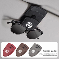 Car Sun Visor Glasses Box Sunglasses Clip Card Ticket Holder For MG HS MG4 EV Cyber X MARVEL R ZS ES5 ONE Cyberster MG3 MG5 MG7