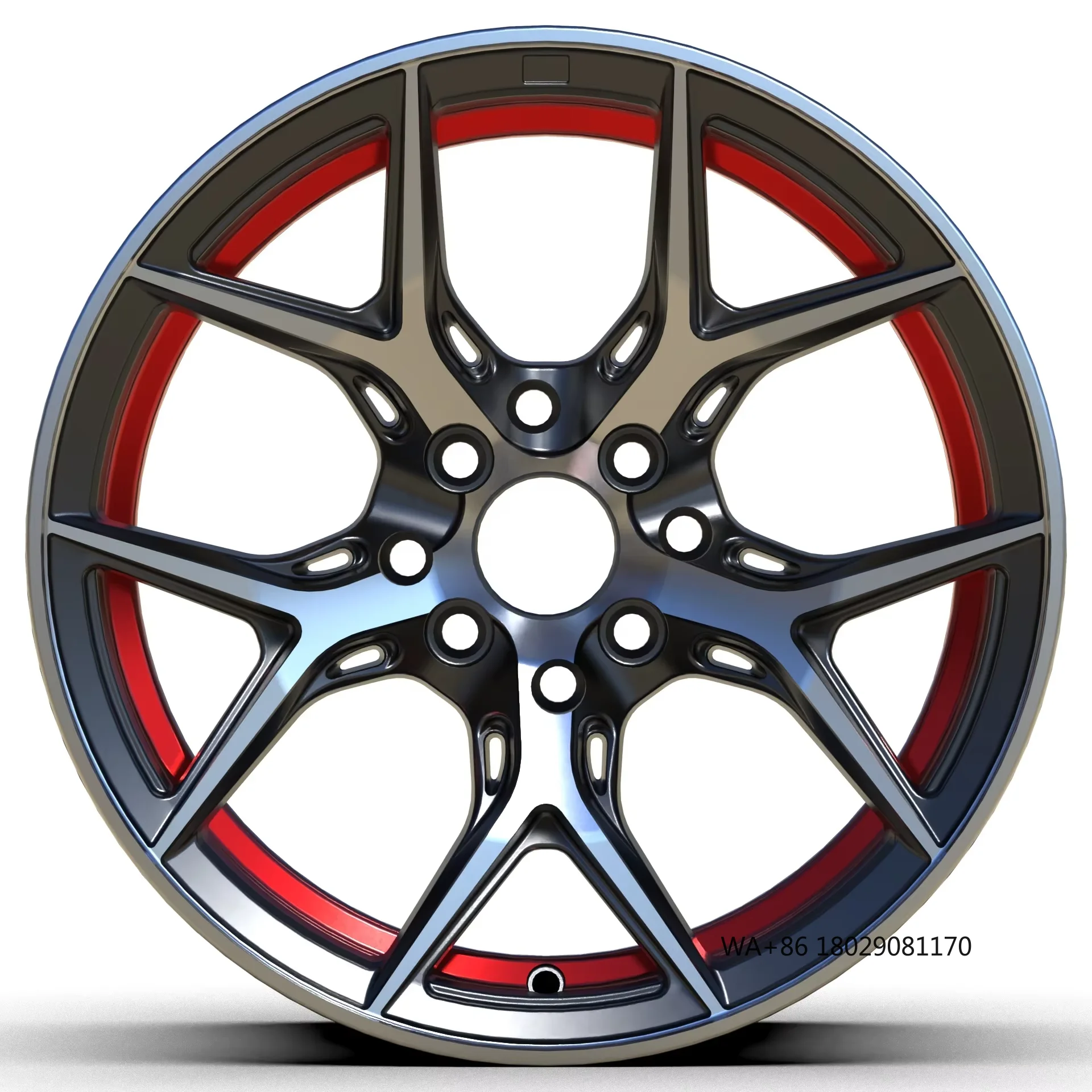 

Прямая продажа с фабрики из алюминиевого сплава 5x114,3 мм PCD 15-дюймовые формованные красные губы автомобильные кованые диски для пассажирского автомобиля