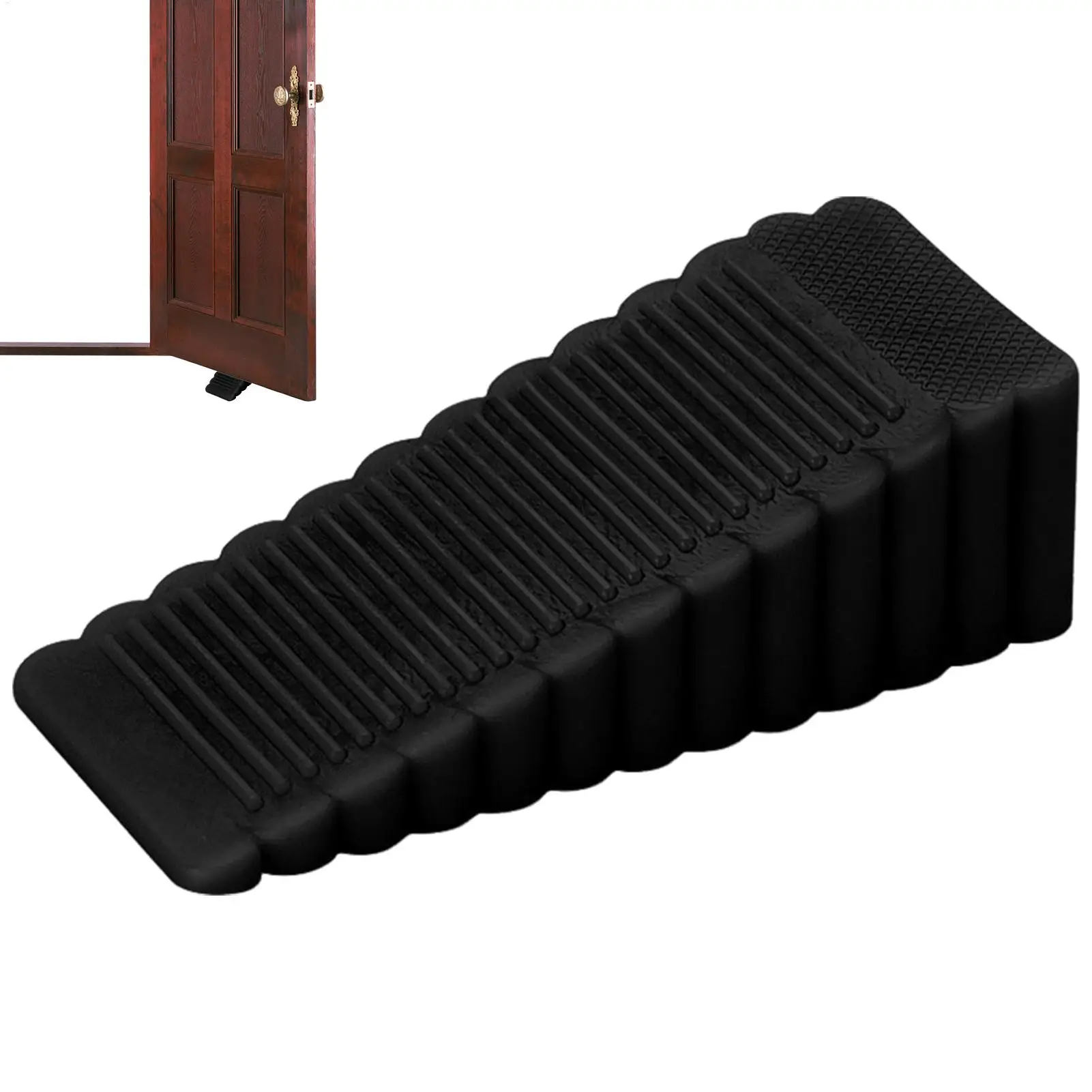 Safety Silicone Door Stop Stoppers Block Wedge Doorstops Door Stopper Home Office Door Rear Retainer Slip-Resistant