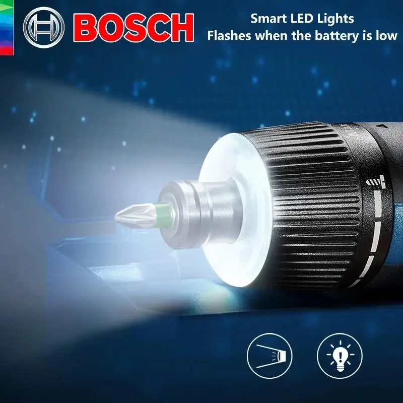 Imagem -03 - Bosch-conjunto de Bits de Fenda Elétrica Recarregável Ferramenta Elétrica sem Escova sem Fio Novo Modelo Go3 2607017702 3.6v