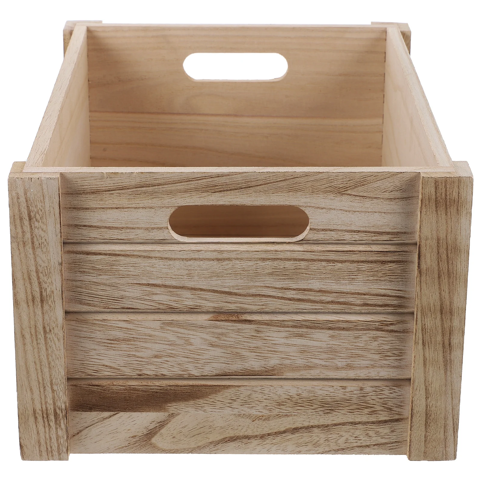 

Rustic Wooden Planter Box Rectangle Wood Crate Vintage Color for Succulents Indoor Outdoor Flower Pot Large Wood Crate