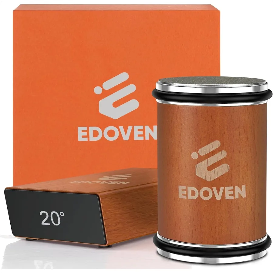 

Rolling Knife Sharpener Kit Beech Wood Magnetic Rolling Sharpener for Knives with 15 20 Degree Angles Elegant Gift for Chefs Co