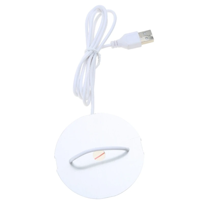 Round LED Light Panel Adjustable White-light Warm Light 5V USB DIY Handmade Item