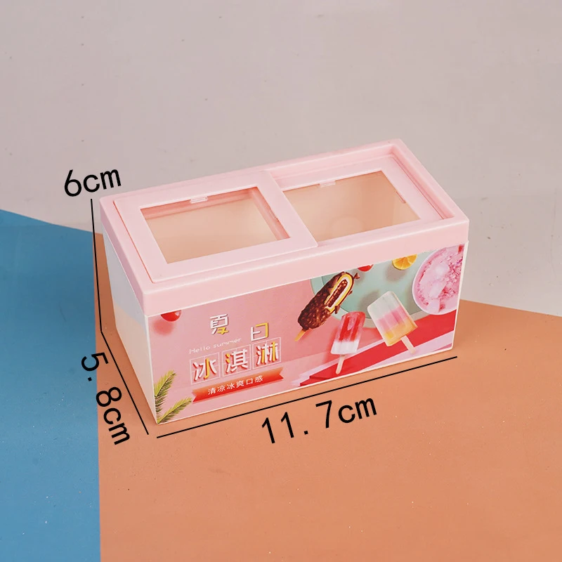 Coffre à glace l'inventaire pour enfants, armoire à crème glacée, congélateur de supermarché, jouets de jeu de simulation, accessoires de maison de beurre, 1:12 courses