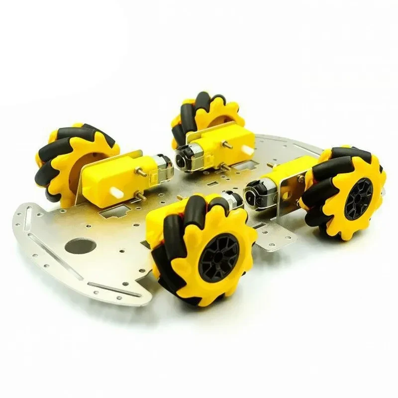 Imagem -04 - Omni-direcional Robot Car Chassis Kit Mecanum Roda tt Motor para Arduino Raspberry pi Faça Você Mesmo Toy Parts Pcs