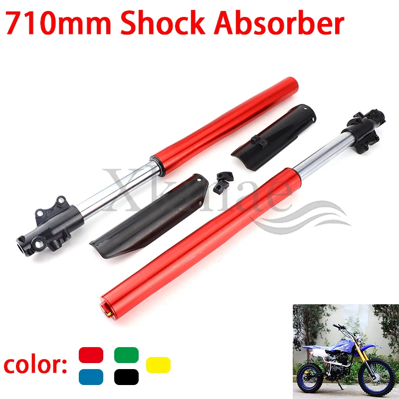 Motorcycle 710mm Front fork Inverted shock absorber suspension used for Apollo Kawasaki Motocross Modified Parts 5 colors