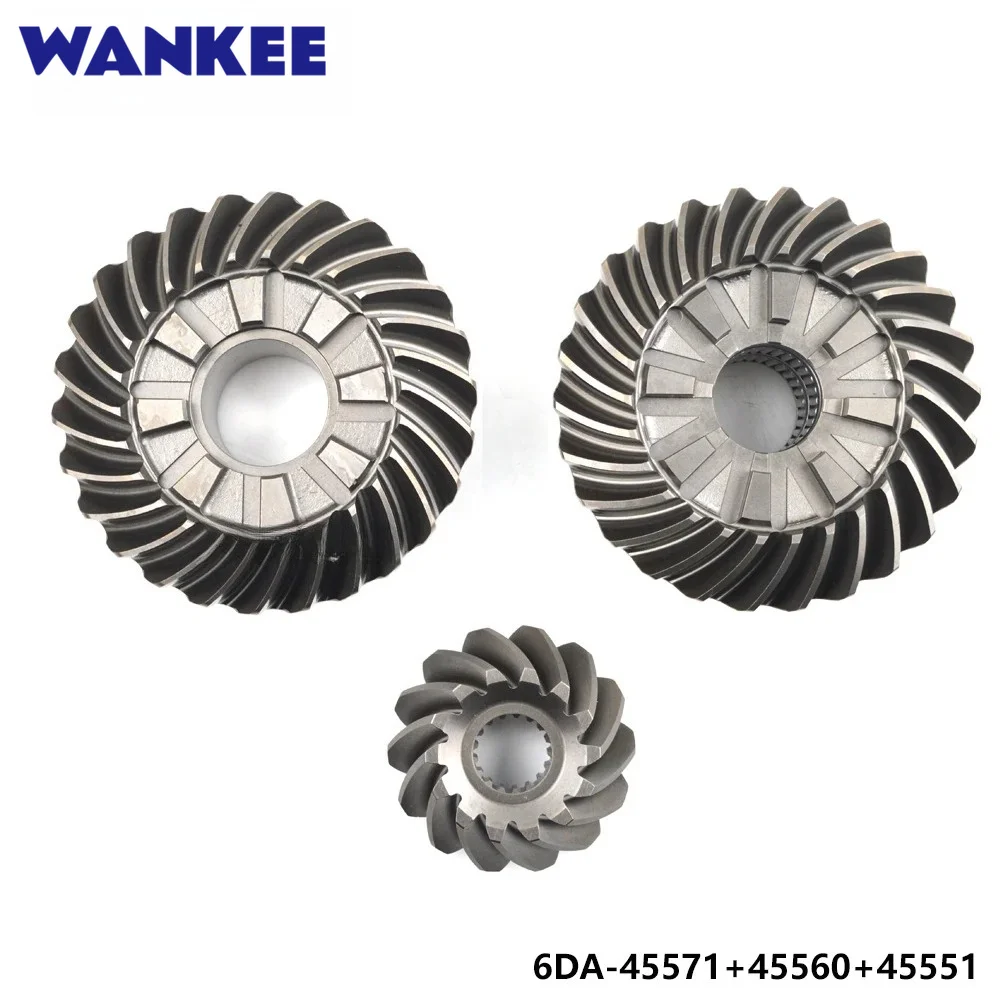 Комплект шестерен Wankee 6DA-45571 6DA-45560 6DA-45551 для лодочных моторов Yamaha F175 F200