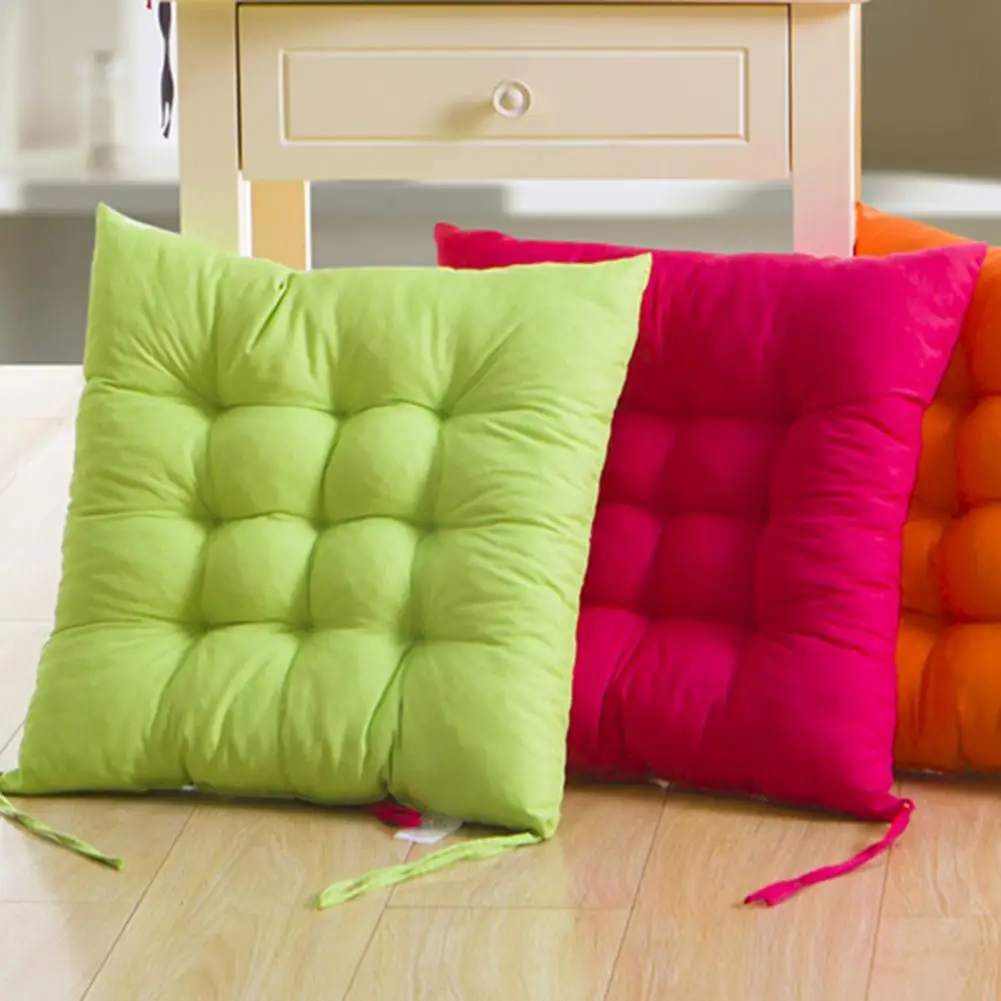 Cojín de silla de 40cm, almohada de cuerda fija antideslizante, cojín de asiento para siesta, hogar, oficina, sofá, almohadilla de asiento gruesa
