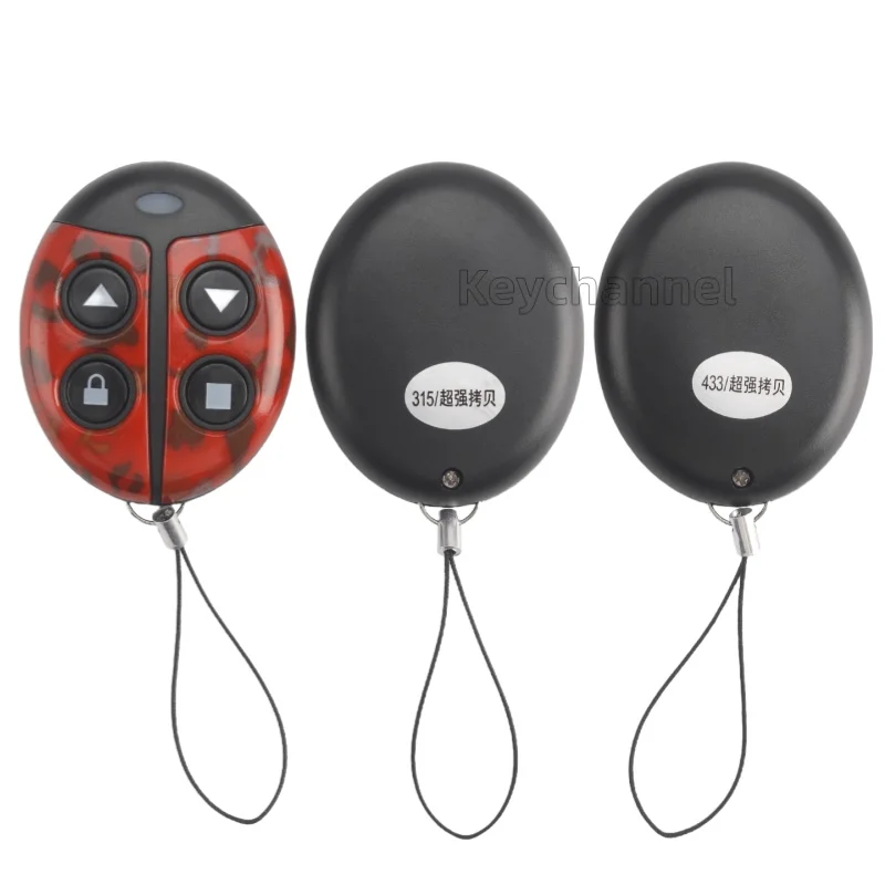 Keychannel 2pcs/lot Universal Garage Door Remotes 315 433Mhz Car Gate Cloning Remote Control Garage Door Opener Spare Remote