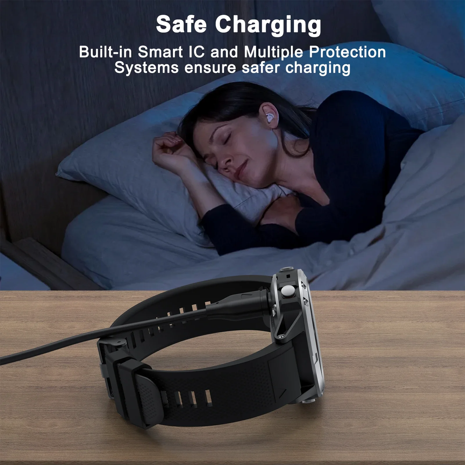 كابل شاحن ساعة من النوع C لـ Garmin Venu2/VenuSq2/3/3S Fenix 5/6/7/8 Vivoactive4/4S/3 سلك شحن لـ Forerunner 965/266