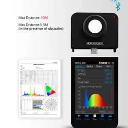 Cheap Lux Spectrometer HPCS-330 Spectrum CCT CRI Meter with pc software