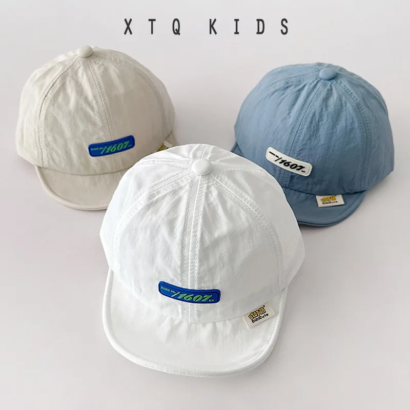 Hat Spring and Autumn Handsome Boy-Proof Summer Quick-Drying Short Brim Infant Peaked Cap