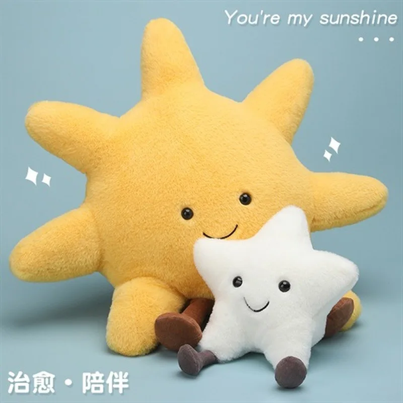 Série de poupées aux fruits amusantes, mignon, pomme, poire, taureau, corne, chignon, soleil, peluche douce, tissu confortable, décoration de chambre de poupée, ornements de bureau, cadeau