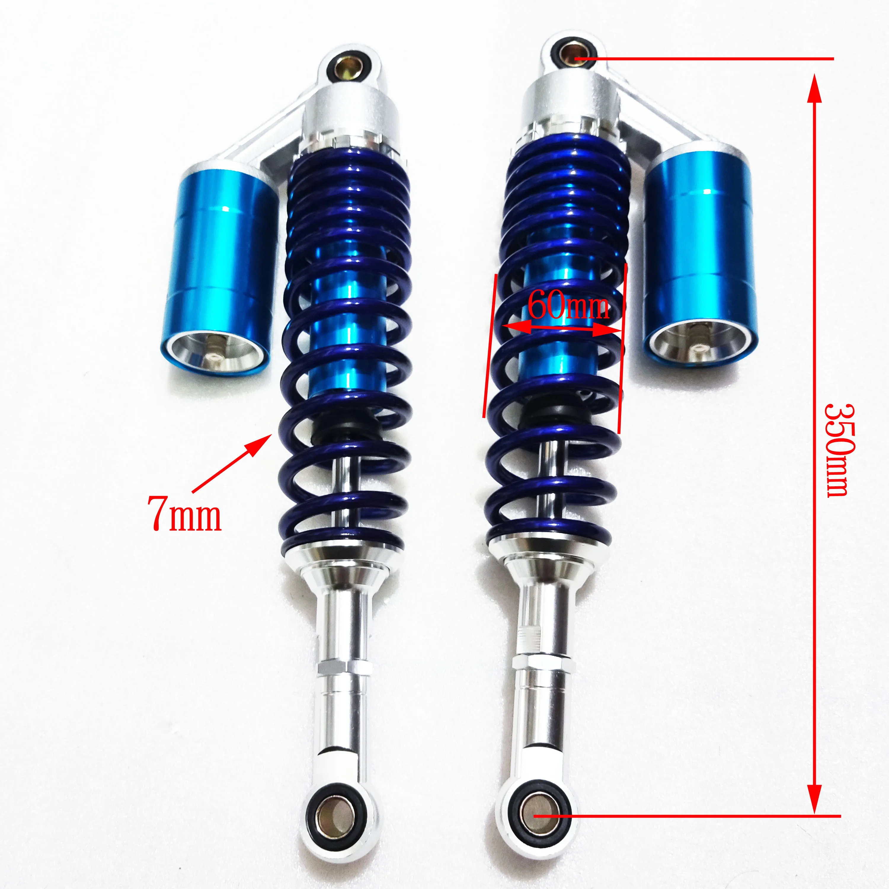 

7mm Spring 320mm .335mm 340mm 350mm Motorcycle Shock Absorber Rear Suspension for Honda Yamaha Suzuki Kawasaki Motor Scooter