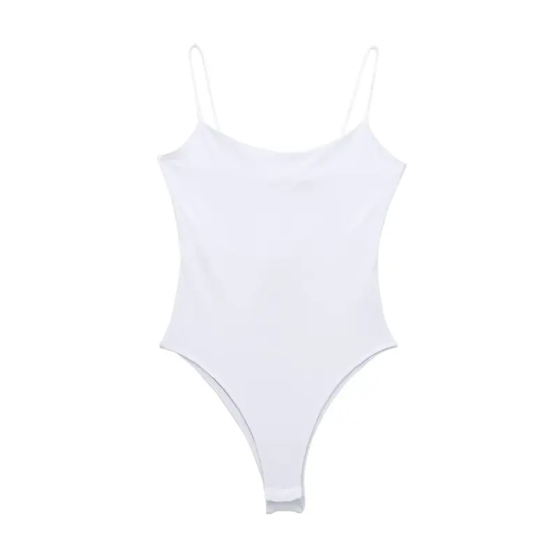 Mono de una pieza de moda para mujer, verano 2024, diseño adeazante, versátil, sin espalda, con tirantes, plones cortos...