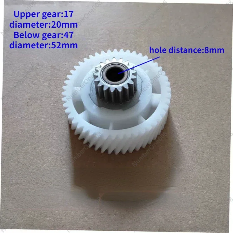 Meat Grinder Gear Assembly for Household Agitator Pinions Stir Gear Pinion Rotates Turning Wheel Kitchen Fittings 8mm Hole