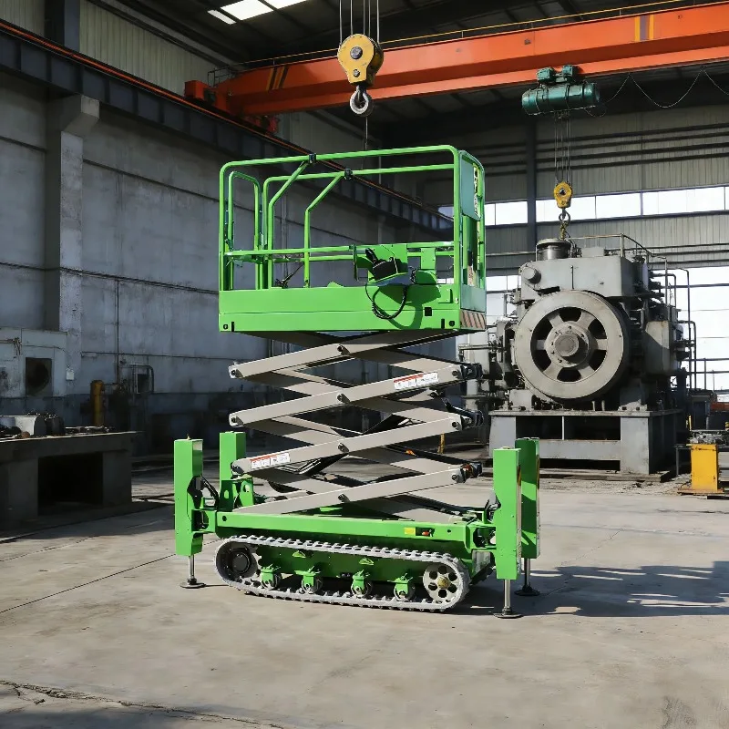 

FOB Crawler Aerial Platform Tracked Scissor Lift Self Propelled Automatic Rough Terrain Heavy Duty Stable Lifting Equipment