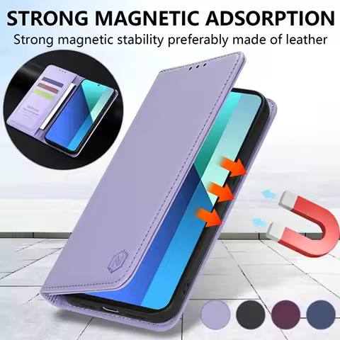 Wallet Skin Magnetic Slot Flip Leather Phone Case For Samsung Galaxy S25 Ultra S24 FE S23 S22 S21 S20 S10 Plus A16 A35 A55