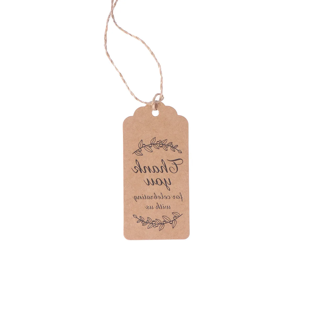 

101Pcs Kraft Paper Tags Classic Simple Thank You Notes Gift Favor Tags Message Cards Thanksgiving Wedding Christmas