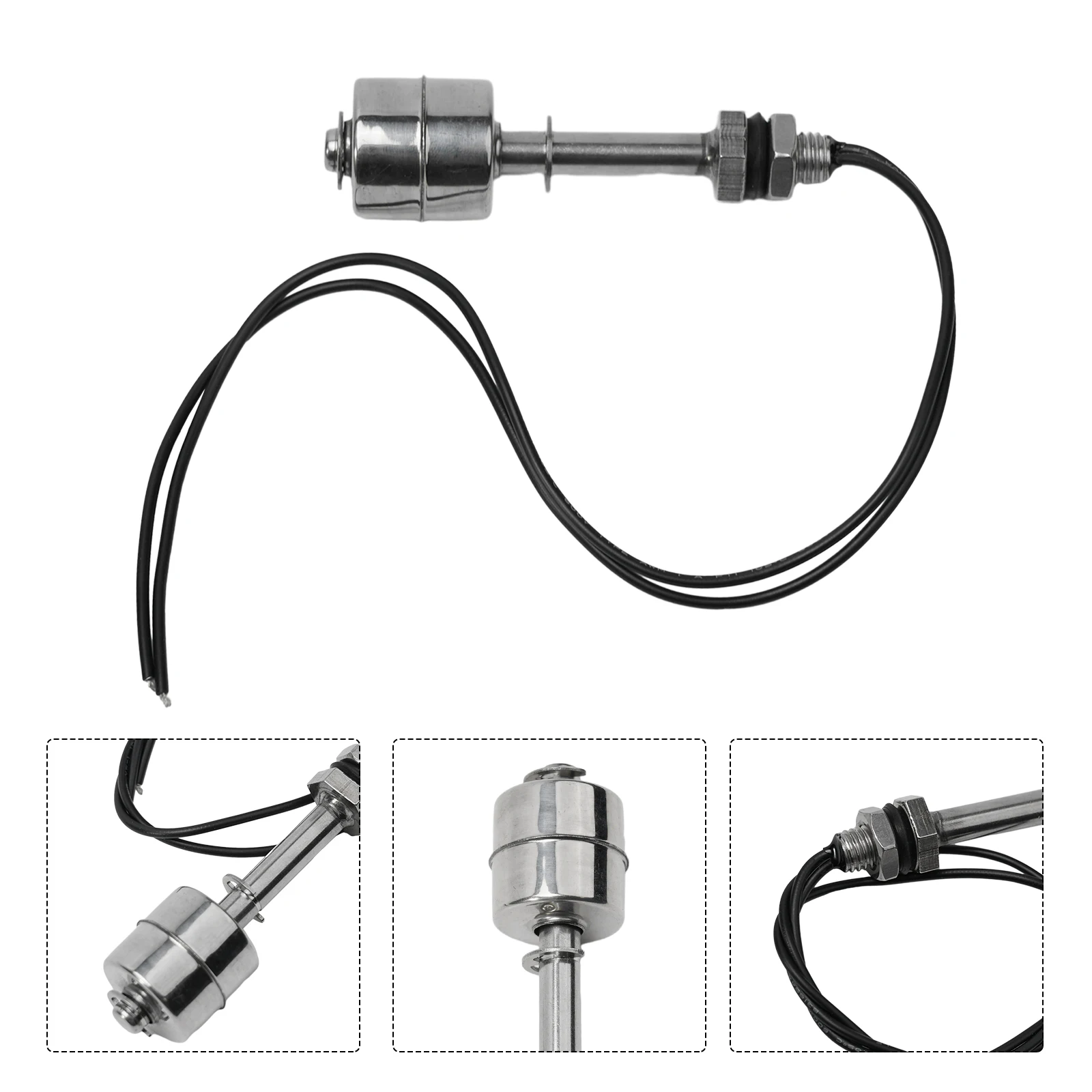 Stainless Steel Float Switch Water Tank Pool Controller Water Level Sensor 75mm 100mm 10W/50W For Water Treatment Electrical