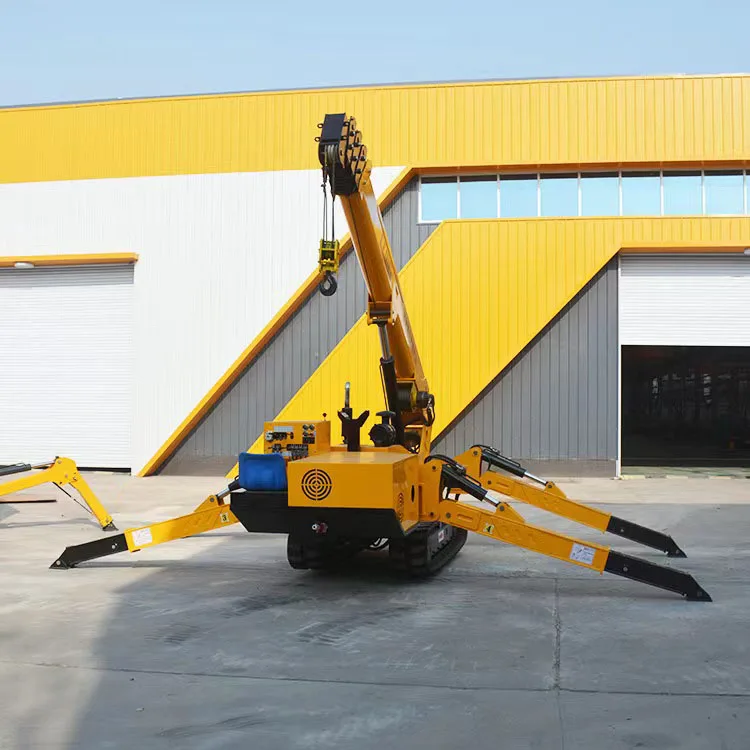 3T 5T diesel engine drive electric spider crane