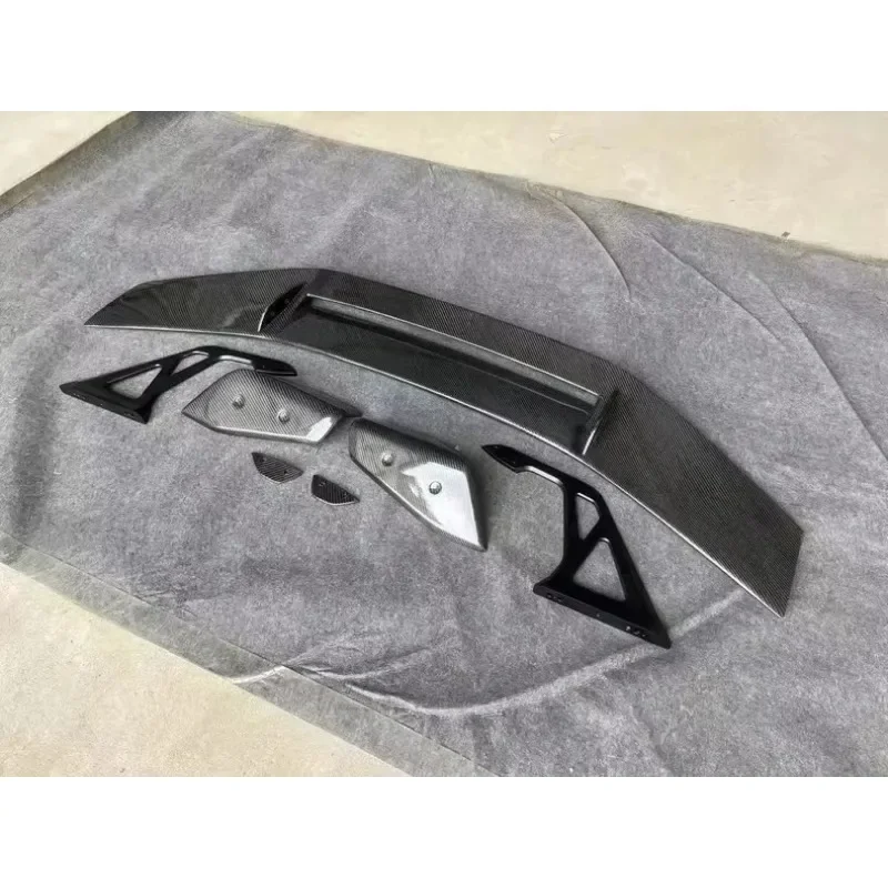 For Toyota Supra A90 A91 MK5 Real Carbon Fiber 2019+ Exterior Tail Fins Rear Trunk Spoiler Guide Wing Rear Upgrade Body Kit