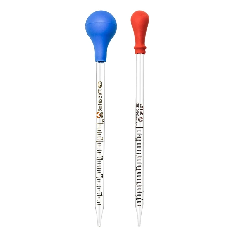 Imagem -04 - Conjunto Pipetas Vidro Pipeta Conta-gotas Graduada Vidro 05ml 1ml 2ml 3ml 5ml 10ml com Tampa Borracha Escova